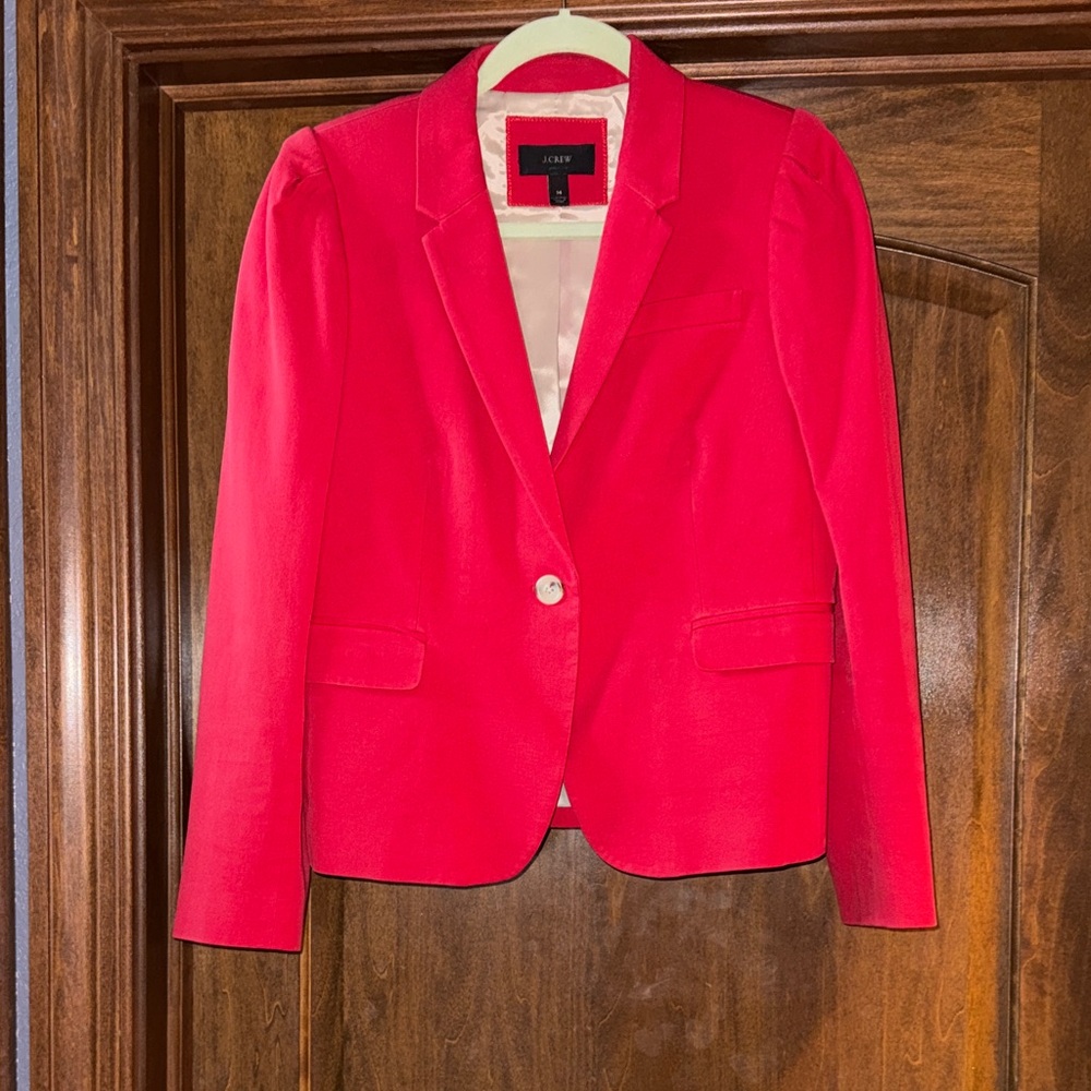 J. Crew Women's Bold Red Blazer